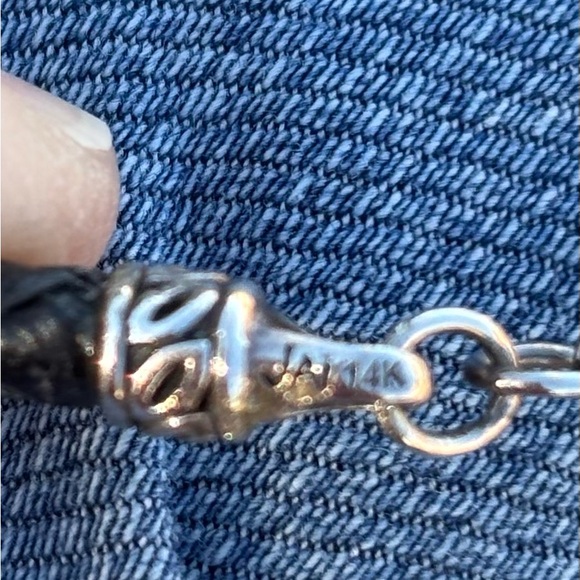 Amethyst Heart Necklace with Silver Accents - Picture 4 of 5